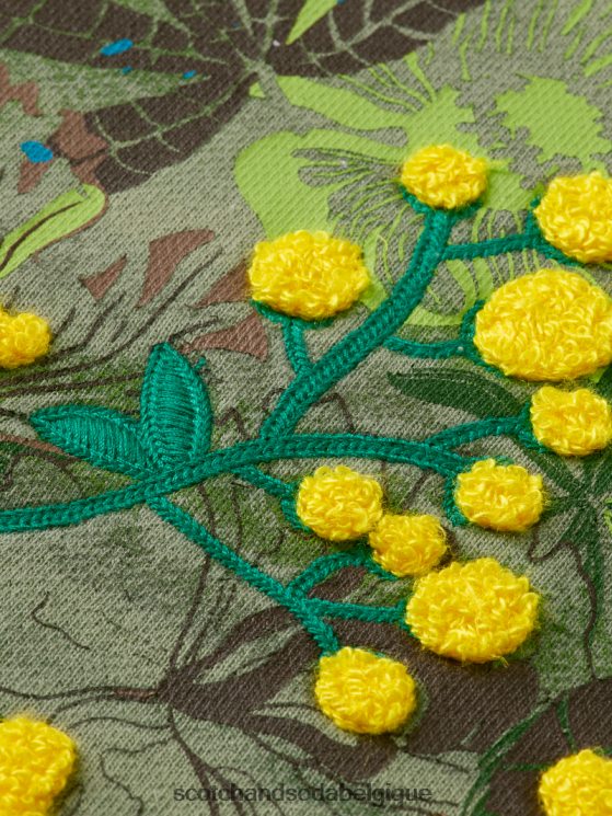 vêtements Scotch & Soda sweat à capuche ample à motif artistique- Scotch and Soda parfum armée 6BZRBF214