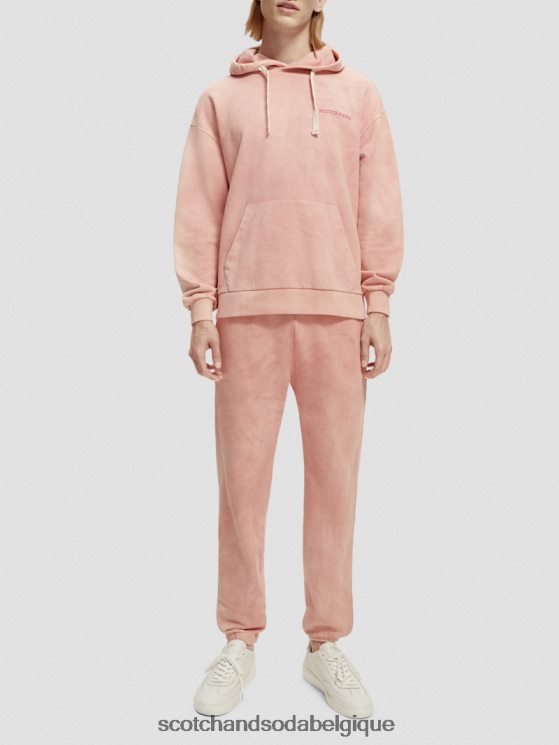 vêtements Scotch & Soda sweat à capuche teint en plantes- Scotch and Soda shop near me flamant 6BZRBF225