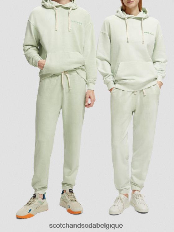 vêtements Scotch & Soda sweat à capuche teint en plantes- Scotch and Soda shop online menthe 6BZRBF224