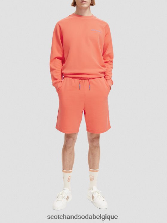 vêtements Scotch & Soda sweat à col rond en coton biologique- Scotch and Soda Liﾨﾨge hibiscus 6BZRBF195