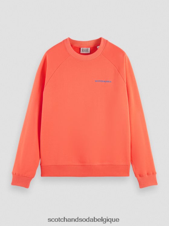 vêtements Scotch & Soda sweat à col rond en coton biologique- Scotch and Soda Liﾨﾨge hibiscus 6BZRBF195