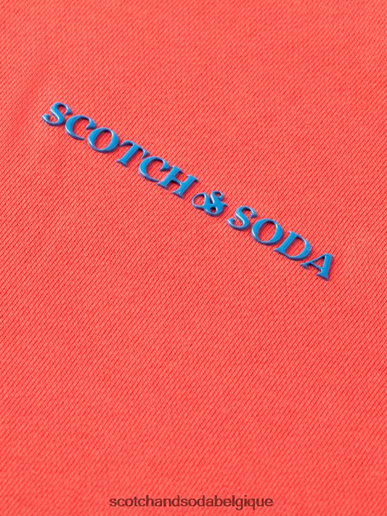 vêtements Scotch & Soda sweat à col rond en coton biologique- Scotch and Soda Liﾨﾨge hibiscus 6BZRBF195