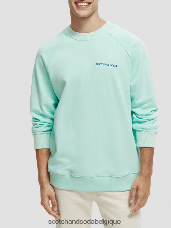 vêtements Scotch & Soda sweat à col rond en coton biologique- Scotch and Soda Namur baie 6BZRBF193