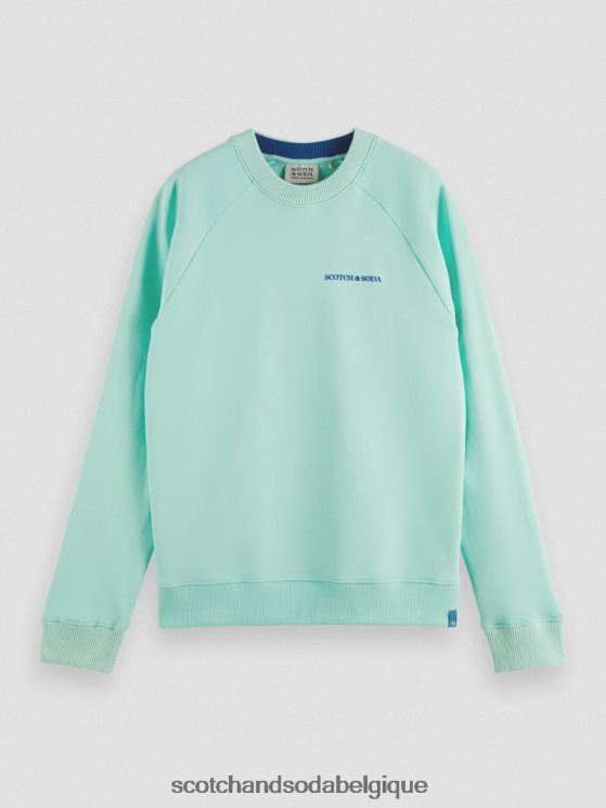 vêtements Scotch & Soda sweat à col rond en coton biologique- Scotch and Soda Namur baie 6BZRBF193