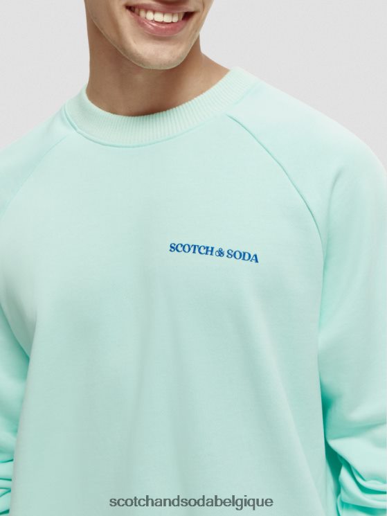 vêtements Scotch & Soda sweat à col rond en coton biologique- Scotch and Soda Namur baie 6BZRBF193