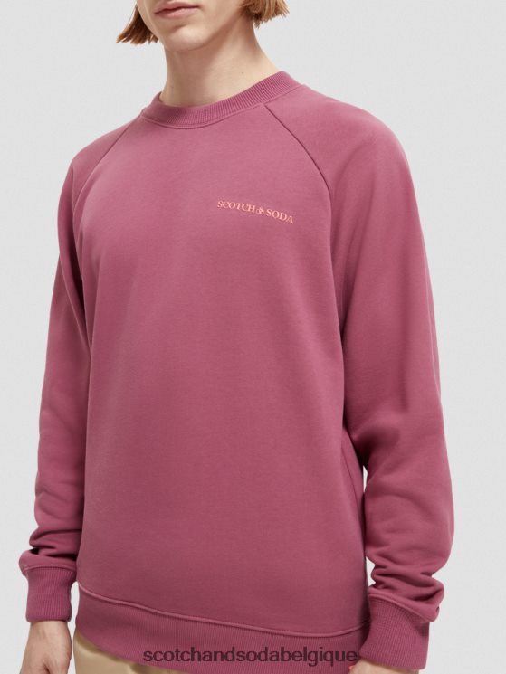 vêtements Scotch & Soda sweat à col rond en coton biologique- Scotch and Soda parfum dahlia 6BZRBF196