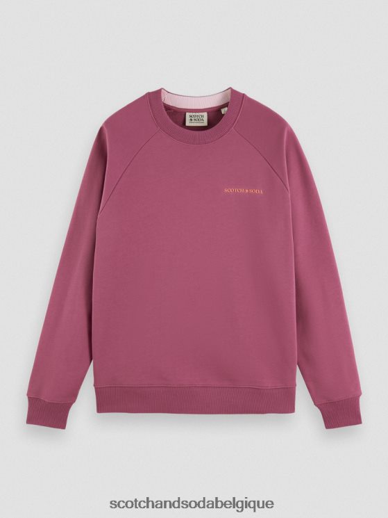 vêtements Scotch & Soda sweat à col rond en coton biologique- Scotch and Soda parfum dahlia 6BZRBF196