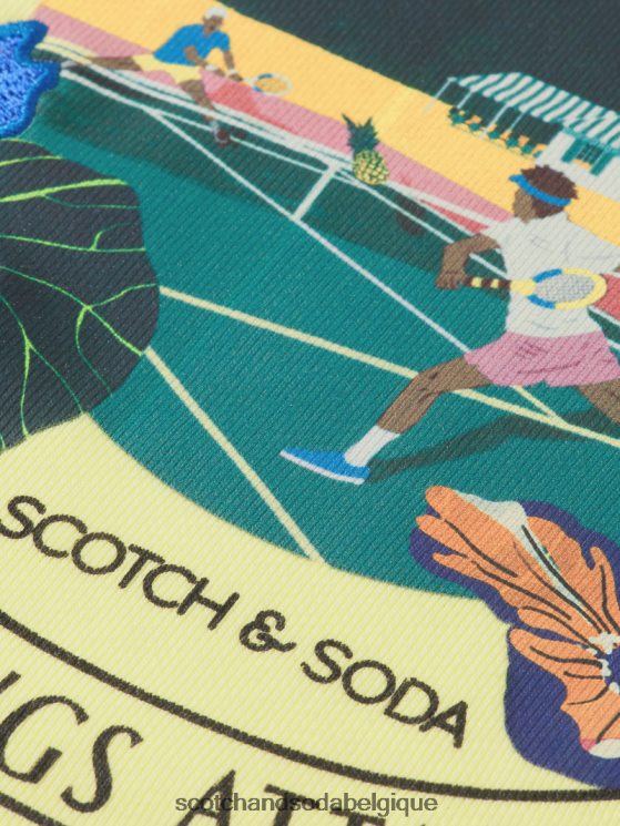 vêtements Scotch & Soda sweat-shirt ample à col ras du cou- Scotch and Soda Belgique Popcorn 6BZRBF218