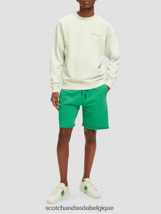 vêtements Scotch & Soda sweat-shirt en coton biologique teint en plante- Scotch and Soda Liﾨﾨge menthe 6BZRBF222