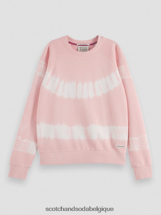vêtements Scotch & Soda sweat-shirt tie-dye coupe décontractée- Scotch and Soda Bruxelles rose 6BZRBF228