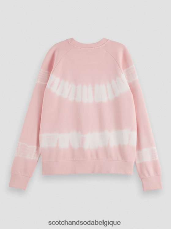 vêtements Scotch & Soda sweat-shirt tie-dye coupe décontractée- Scotch and Soda Bruxelles rose 6BZRBF228