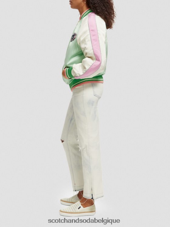 vêtements Scotch & Soda blouson aviateur- Scotch and Soda Bruxelles perruche brillante 6BZRBF147