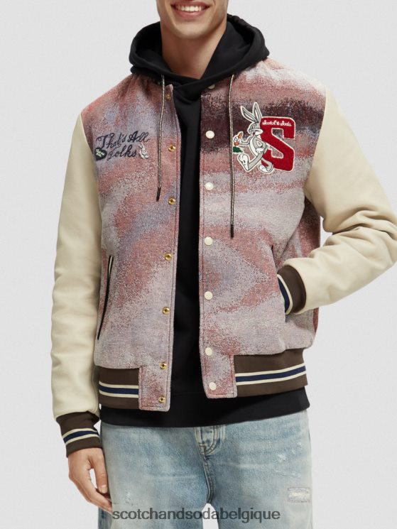 vêtements Scotch & Soda blouson aviateur looney tunes- Scotch and Soda femme combiner un 6BZRBF131