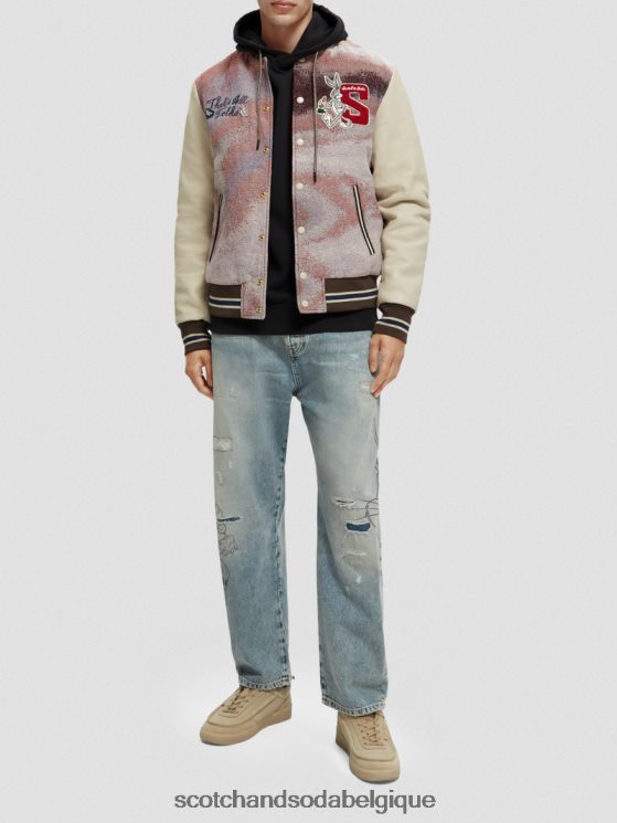 vêtements Scotch & Soda blouson aviateur looney tunes- Scotch and Soda femme combiner un 6BZRBF131