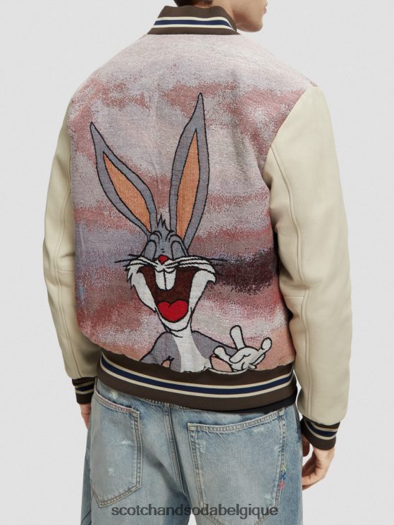 vêtements Scotch & Soda blouson aviateur looney tunes- Scotch and Soda femme combiner un 6BZRBF131