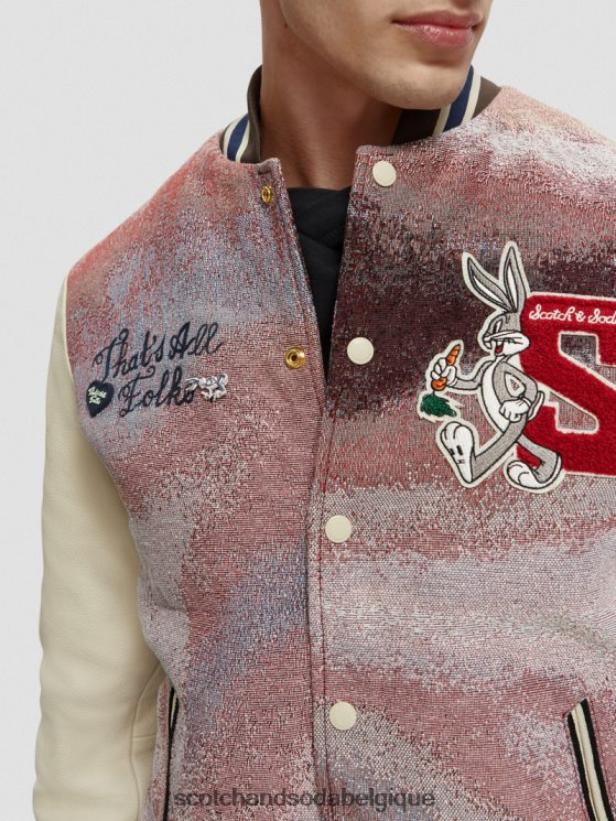 vêtements Scotch & Soda blouson aviateur looney tunes- Scotch and Soda femme combiner un 6BZRBF131
