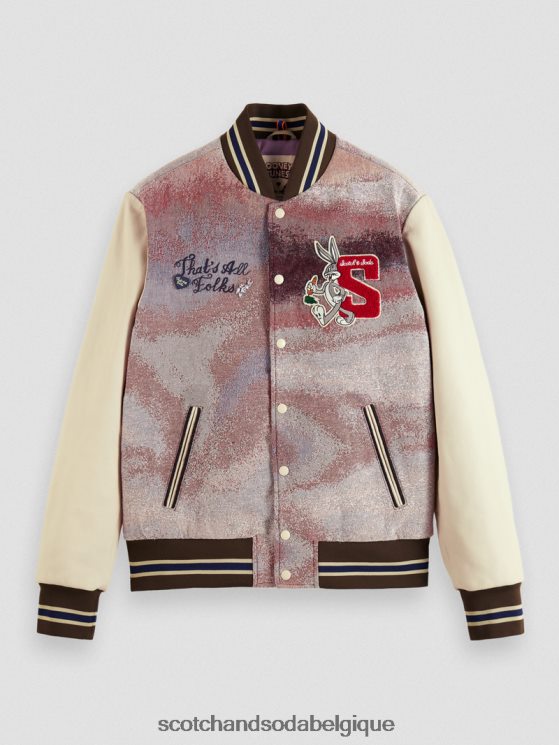 vêtements Scotch & Soda blouson aviateur looney tunes- Scotch and Soda femme combiner un 6BZRBF131
