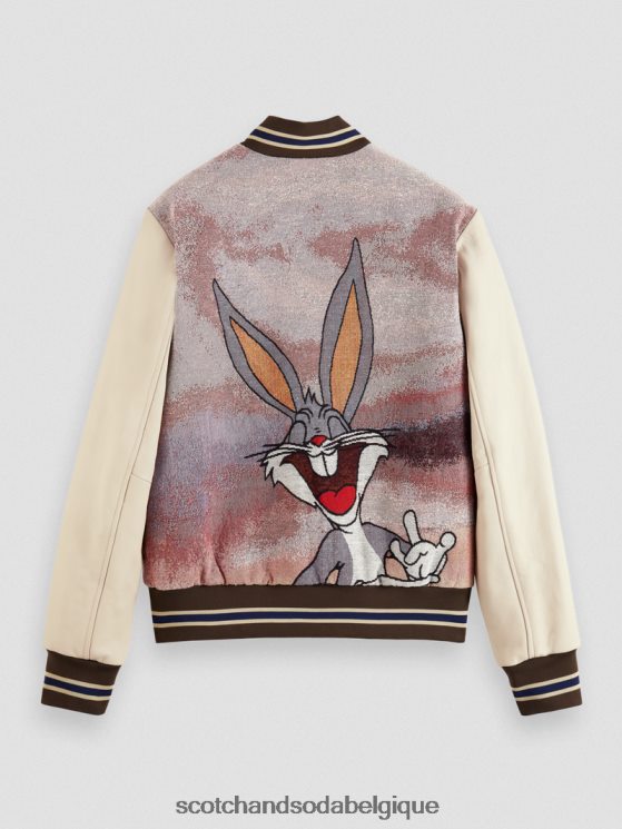 vêtements Scotch & Soda blouson aviateur looney tunes- Scotch and Soda femme combiner un 6BZRBF131