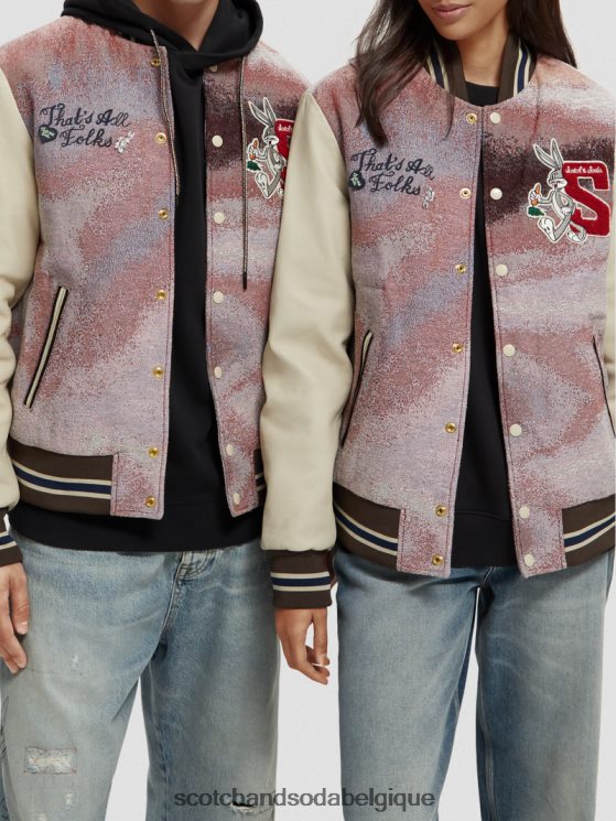 vêtements Scotch & Soda blouson aviateur looney tunes- Scotch and Soda femme combiner un 6BZRBF131