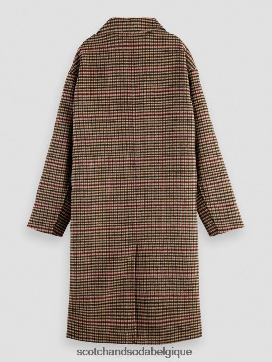 vêtements Scotch & Soda manteau à double boutonnage en laine mélangée- Scotch and Soda Liﾨﾨge pop du patrimoine 6BZRBF141