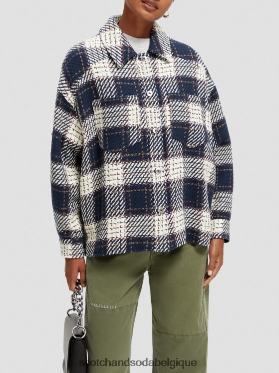 vêtements Scotch & Soda surchemise matelassée à carreaux- Scotch and Soda shop near me combiner un 6BZRBF144