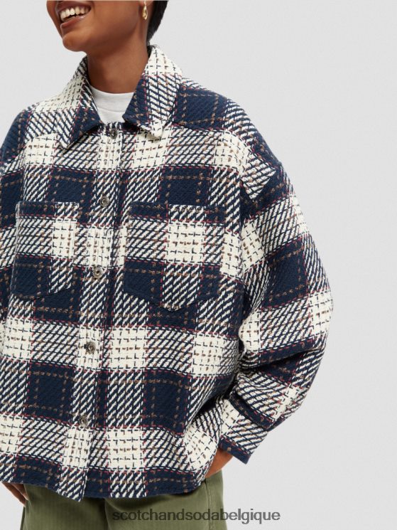 vêtements Scotch & Soda surchemise matelassée à carreaux- Scotch and Soda shop near me combiner un 6BZRBF144