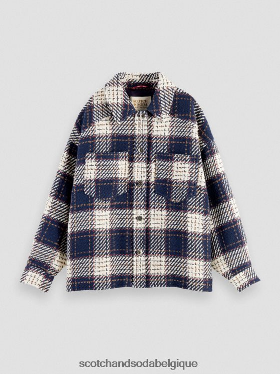 vêtements Scotch & Soda surchemise matelassée à carreaux- Scotch and Soda shop near me combiner un 6BZRBF144