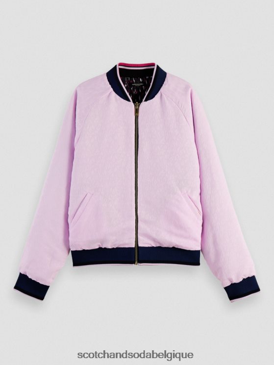 vêtements Scotch & Soda veste bomber matelassée réversible imprimée- Scotch and Soda parfum pluie ikat 6BZRBF133