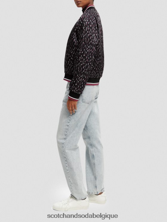 vêtements Scotch & Soda veste bomber matelassée réversible imprimée- Scotch and Soda parfum pluie ikat 6BZRBF133