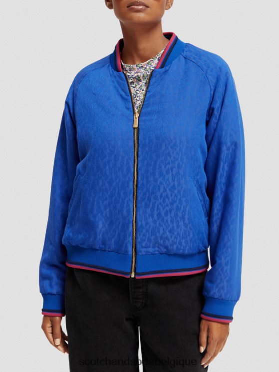 vêtements Scotch & Soda veste bomber matelassée réversible imprimée- Scotch and Soda shop online Rosaria kaki 6BZRBF134