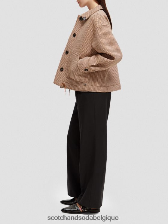 vêtements Scotch & Soda veste tissée en boucles- Scotch and Soda Belgique lavande 6BZRBF137
