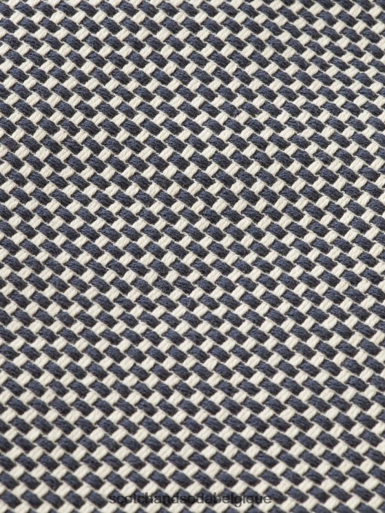vêtements Scotch & Soda veste tissée en boucles- Scotch and Soda outlet marine 6BZRBF136