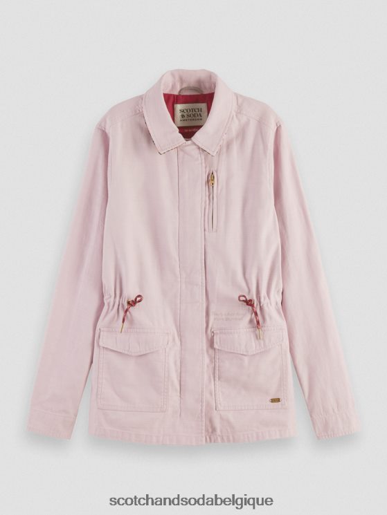 vêtements Scotch & Soda veste utilitaire de travail en coton biologique- Scotch and Soda Bruxelles lavande 6BZRBF138