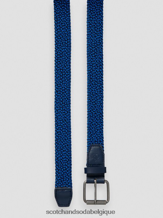 accessoires Scotch & Soda ceinture à bande à finitions en cuir- Scotch and Soda Belgique combinaison c 6BZRBF713