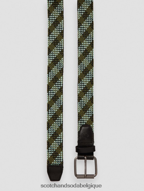 accessoires Scotch & Soda ceinture à bande à finitions en cuir- Scotch and Soda Namur combo b 6BZRBF715