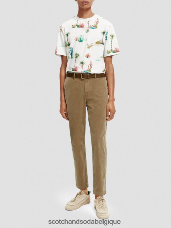 accessoires Scotch & Soda ceinture en cuir- Scotch and Soda outlet kaki 6BZRBF721