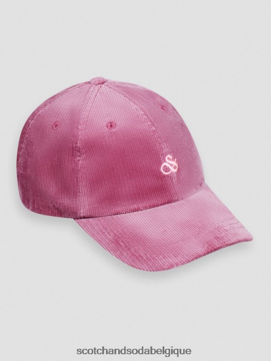 accessoires Scotch & Soda casquette en velours côtelé- Scotch and Soda femme dahlia 6BZRBF707