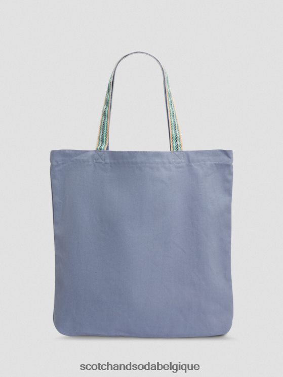 accessoires Scotch & Soda sac fourre-tout en toile- Scotch and Soda Bruxelles gris clair 6BZRBF705
