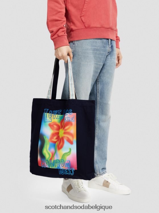 accessoires Scotch & Soda sac fourre-tout en toile- Scotch and Soda Liﾨﾨge nuit 6BZRBF699