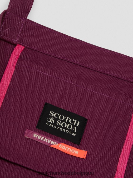 accessoires Scotch & Soda sac fourre-tout en toile- Scotch and Soda femme dahlia 6BZRBF698