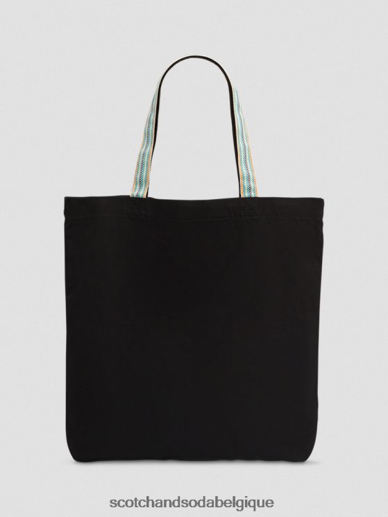 accessoires Scotch & Soda sac fourre-tout en toile- Scotch and Soda parfum noir 6BZRBF700