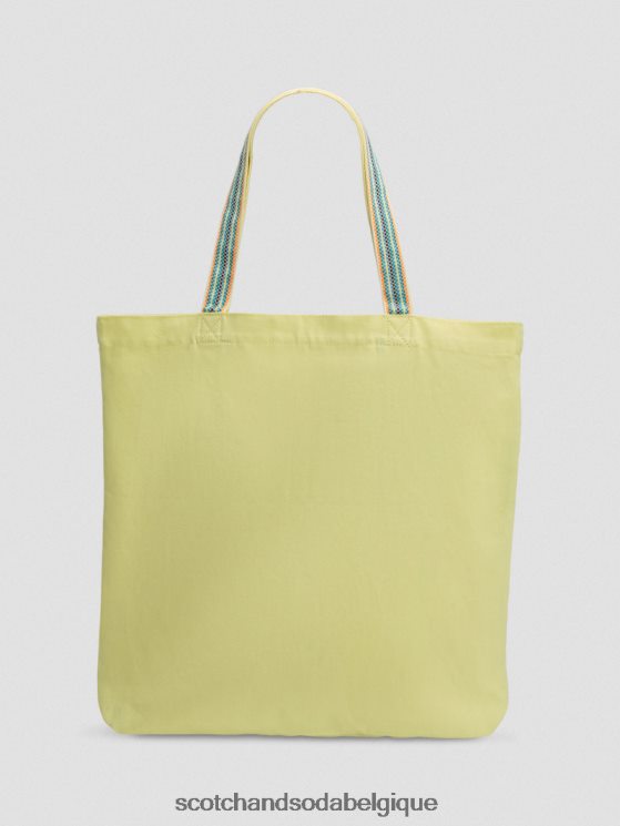 accessoires Scotch & Soda sac fourre-tout en toile- Scotch and Soda shop near me jonquille 6BZRBF702