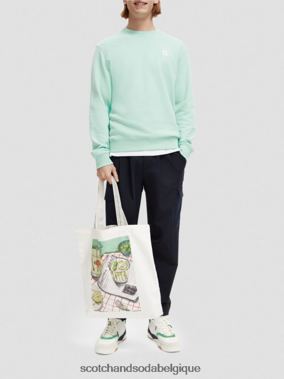 accessoires Scotch & Soda sac fourre-tout en toile- Scotch and Soda shop online blanc 6BZRBF701
