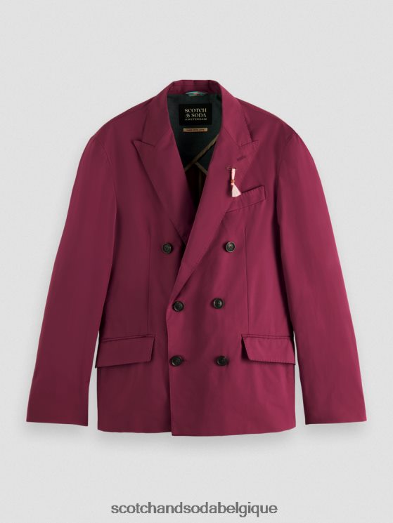vêtements Scotch & Soda blazer léger à double boutonnage- Scotch and Soda Namur dahlia 6BZRBF661