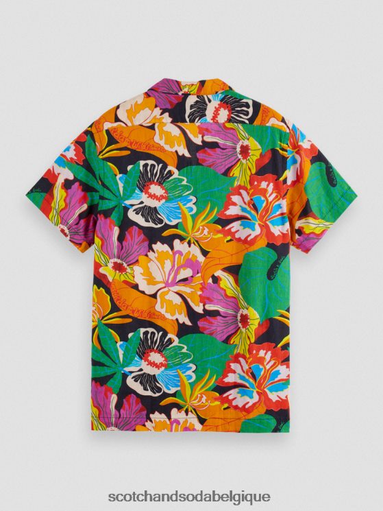 vêtements Scotch & Soda chemise de camp imprimée à manches courtes- Scotch and Soda Liﾨﾨge floral 6BZRBF330