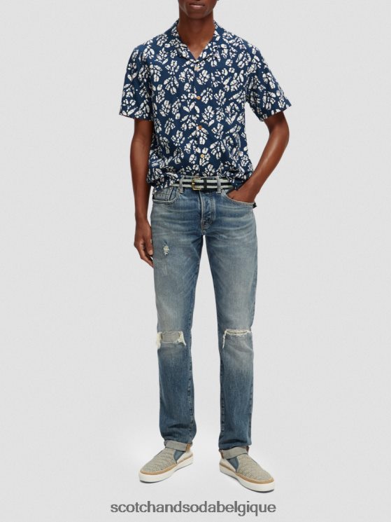 vêtements Scotch & Soda chemise de camp imprimée à manches courtes- Scotch and Soda femme combo d 6BZRBF284