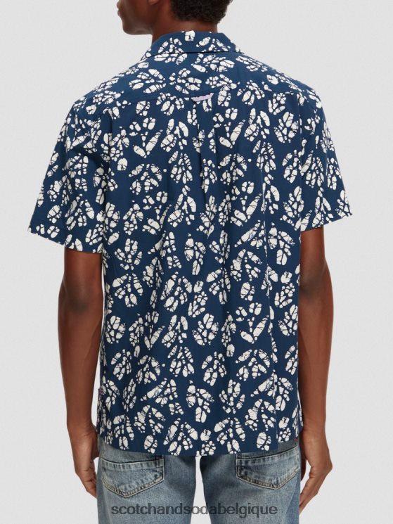 vêtements Scotch & Soda chemise de camp imprimée à manches courtes- Scotch and Soda femme combo d 6BZRBF284