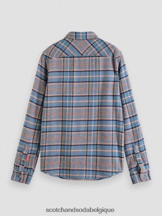 vêtements Scotch & Soda chemise en flanelle brossée coupe classique- Scotch and Soda Bruxelles combo b 6BZRBF336