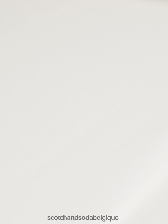 vêtements Scotch & Soda chemise extensible classique | coupe slim- Scotch and Soda Liﾨﾨge blanc 6BZRBF321