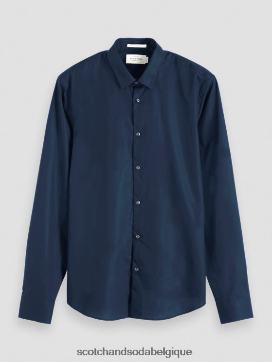 vêtements Scotch & Soda chemise extensible classique | coupe slim- Scotch and Soda shop near me nuit 6BZRBF324